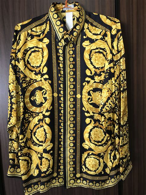 vintage versace silk shirt|wholesale versace silk shirts.